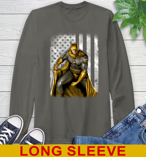 Pittsburgh Penguins NHL Hockey Batman DC American Flag Shirt Long Sleeve T-Shirt 10