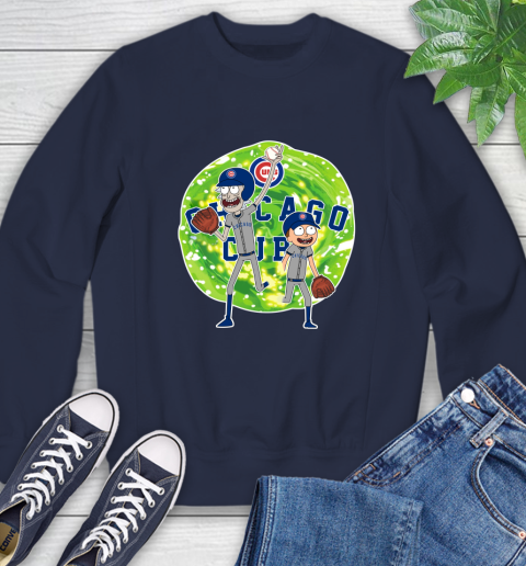 MLB Chicago Cubs Rick And Morty Baseball Sports Sweatshirt 3