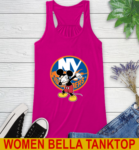 New York Islanders NHL Hockey Dabbing Mickey Disney Sports Racerback Tank 8