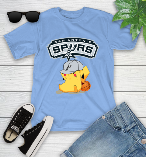 NBA Pikachu Basketball Sports San Antonio Spurs Youth T-Shirt 11