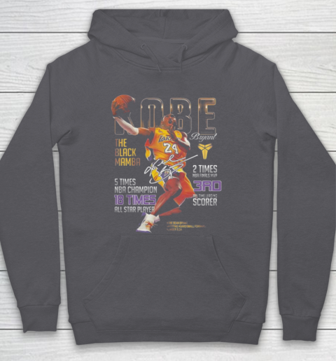 Kobe Bryant The Black Mamba 5 Times NBA Champions Signatures Hoodie 4