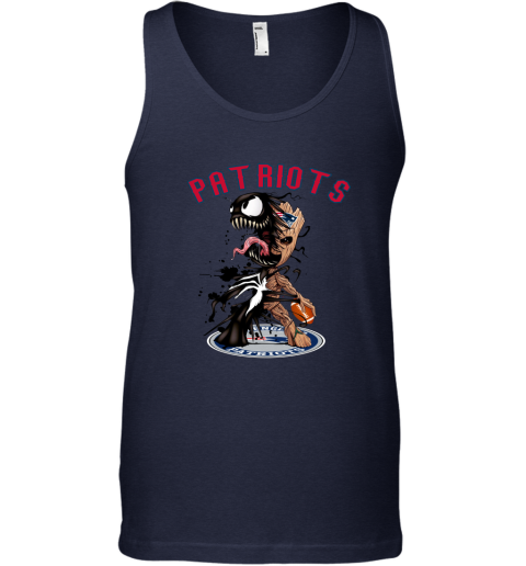 NFL New England Patriots Football Venom Groot Guardians Of The Galaxy 8qyykpkOWMR unisex tank 17 95 151514 front navy