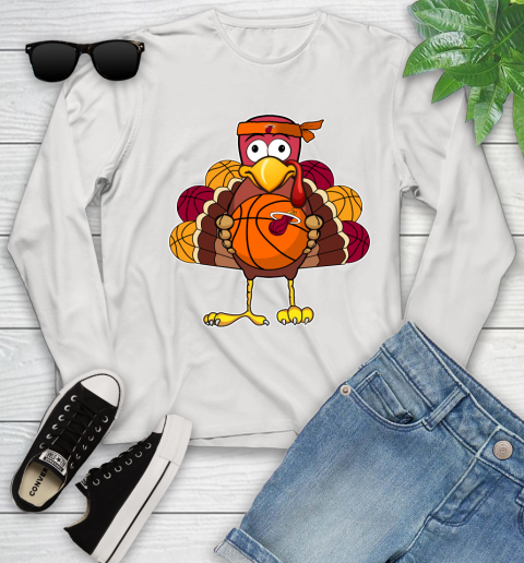 Miami Heat Turkey thanksgiving day Youth Long Sleeve