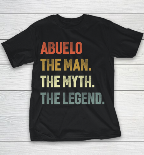 Grandpa Funny Gift Apparel  Abuelo The Man The Myth The Legend Grandpa Youth T-Shirt