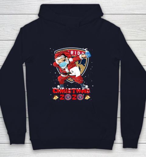 Florida Panthers Funny Santa Claus Dabbing Christmas 2020 NHL Youth Hoodie 2