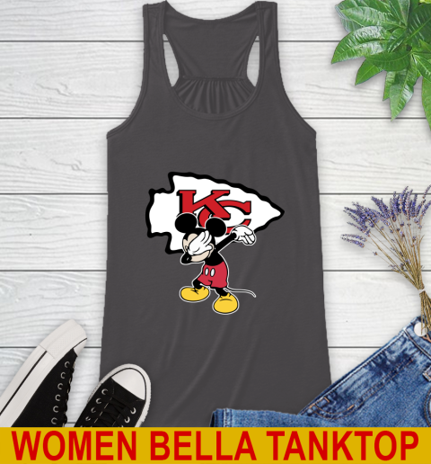Kansas City Chiefs NFL Football Dabbing Mickey Disney Sports Racerback Tank 12