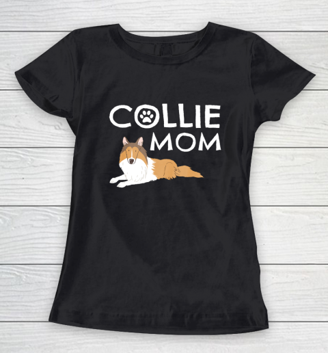 Dog Mom Shirt Collie Mom Cute Dog Puppy Pet Animal Lover Gift Women's T-Shirt
