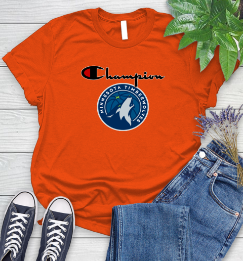 NBA Basketball Minnesota Timberwolves Champion Shirt Women's T-Shirt 2