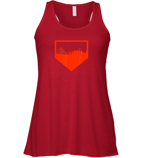 kekm san francisco baseball vintage sf pride the city giant gift flowy tank 32 front red