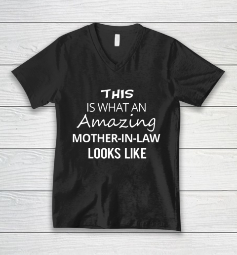 Mothers Day Shirt Gift Mother In Law From Daughter V-Neck T-Shirt