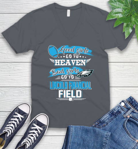 Philadelphia Eagles NFL Bad Girls Go To Lincoln Financial Field Shirt V-Neck T-Shirt 4