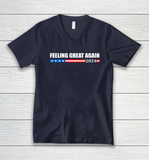 Feeling Great Again Trump 2024 V-Neck T-Shirt 2