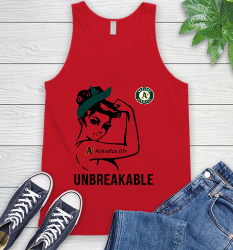 MLB Oakland Athletics Girl Unbreakable Baseball Sports Tank Top 4