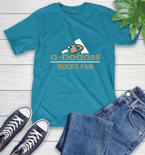 NHL A Badass Anaheim Ducks Fan Adidas Hockey Sports T-Shirt 9