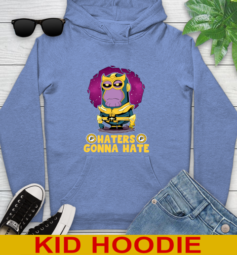 NBA Basketball Indiana Pacers Haters Gonna Hate Thanos Minion Marvel Shirt Youth Hoodie 12
