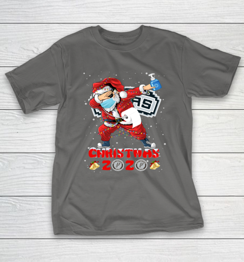 San Antonio Spurs Funny Santa Claus Dabbing Christmas 2020 NBA T-Shirt 8