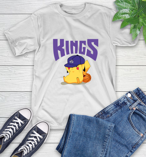NBA Pikachu Basketball Sports Sacramento Kings T-Shirt