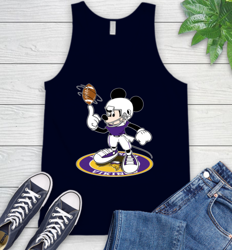 NFL Football Minnesota Vikings Cheerful Mickey Disney Shirt Tank Top 3