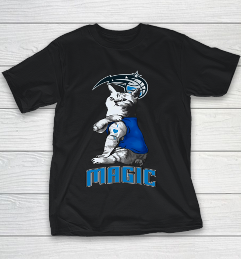 NBA Basketball My Cat Loves Orlando Magic Youth T-Shirt