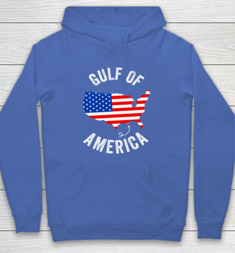 Gulf of USA America Funny Gulf of Mexico USA Flag Map July 4th Hoodie 5
