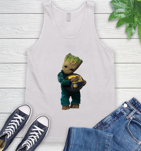 NBA Groot Guardians Of The Galaxy Basketball Sports Indiana Pacers Tank Top