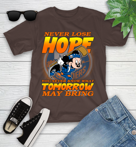 New York Islanders NHL Hockey ootball Mickey Disney Never Lose Hope Youth T-Shirt 7