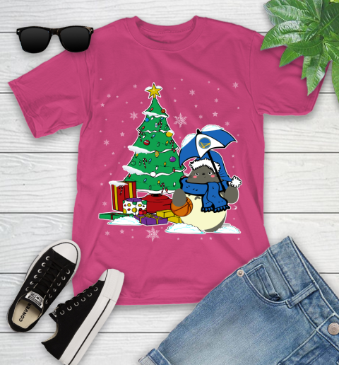 Golden State Warriors NBA Basketball Cute Tonari No Totoro Christmas Sports Youth T-Shirt 11