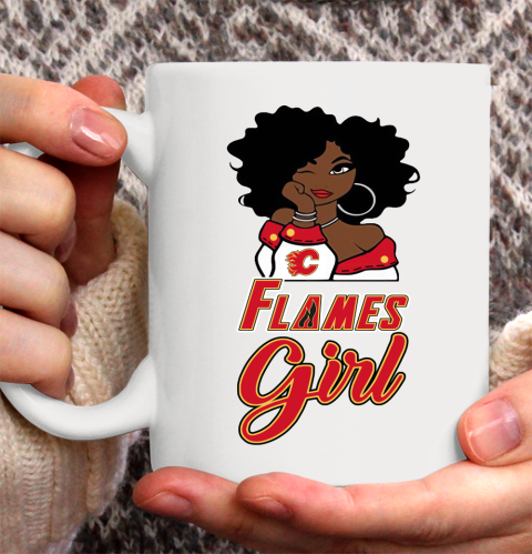 Calgary Flames Girl NHL Ceramic Mug 11oz 4