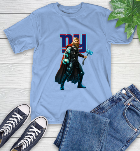 NFL Thor Avengers Endgame Football New York Giants T-Shirt 11