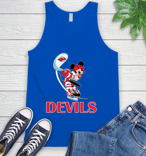 NHL Hockey New Jersey Devils Cheerful Mickey Mouse Shirt Tank Top 5