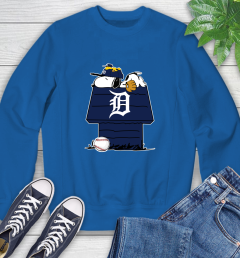 MLB Detroit Tigers Snoopy Woodstock The Peanuts Movie Baseball T Shirt Sweatshirt 8