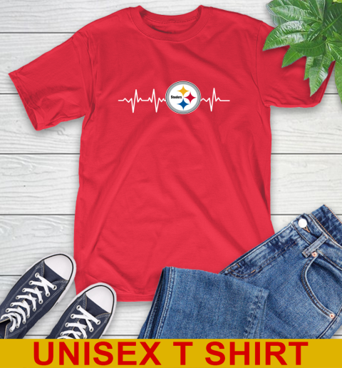 Pittsburgh Steelers NFL Football Heart Beat Shirt T-Shirt 12