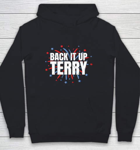 Back It Up Terry Funny 4th Of July Fireworks Youth Hoodie