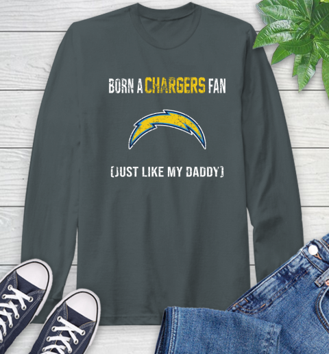 NFL Los Angeles Chargers Football Loyal Fan Just Like My Daddy Shirt Long Sleeve T-Shirt 7