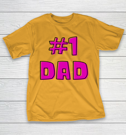 #1 Dad, WORLD'S BEST DAD  Happy Fathers Day T-Shirt 12