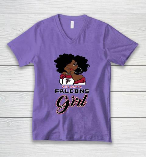 Atlanta Falcons Girl NFL V-Neck T-Shirt 9