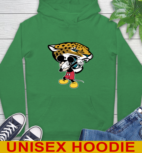 Jacksonville Jaguars NFL Football Dabbing Mickey Disney Sports Hoodie 8