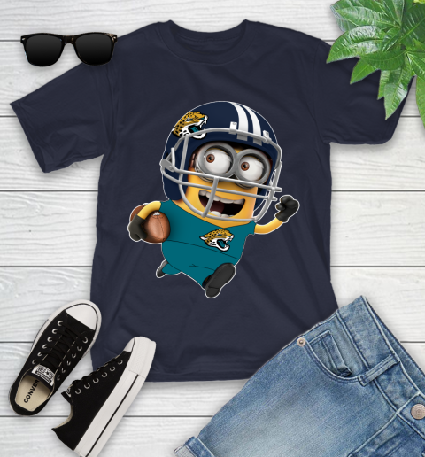 NFL Jacksonville Jaguars Minions Disney Football Sports Youth T-Shirt 3