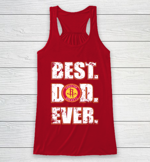 NBA Houston Rockets Basketball Best Dad Ever Family Shirt Racerback Tank 4