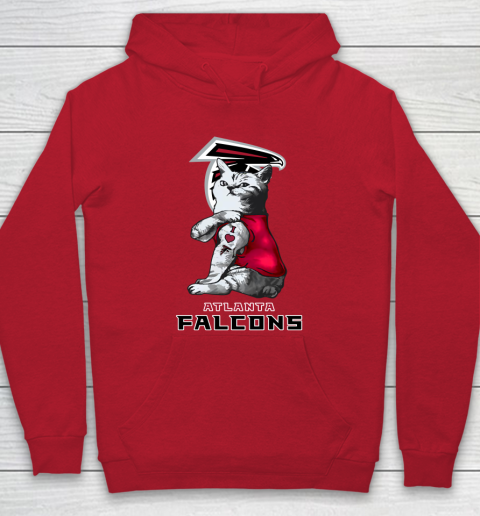 NFL Football My Cat Loves Atlanta Falcons Hoodie 7