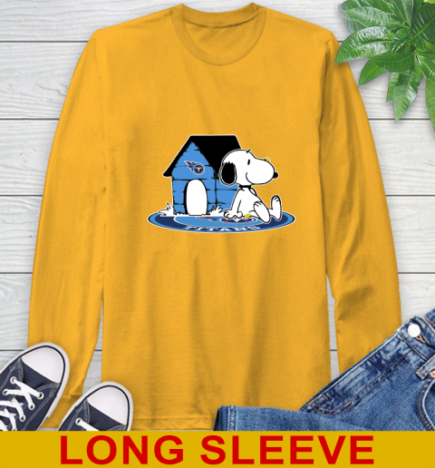 NFL Football Tennessee Titans Snoopy The Peanuts Movie Shirt Long Sleeve T-Shirt 3