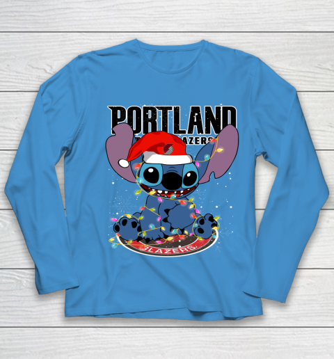 Portland Trail Blazers NBA noel stitch Basketball Christmas Youth Long Sleeve 4