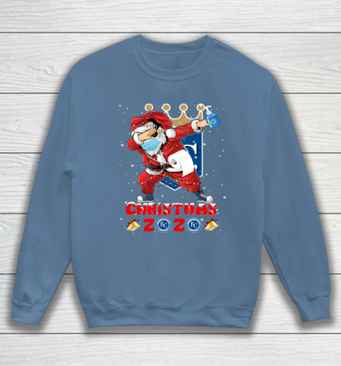 Kansas City Royals Funny Santa Claus Dabbing Christmas 2020 MLB Sweatshirt 6