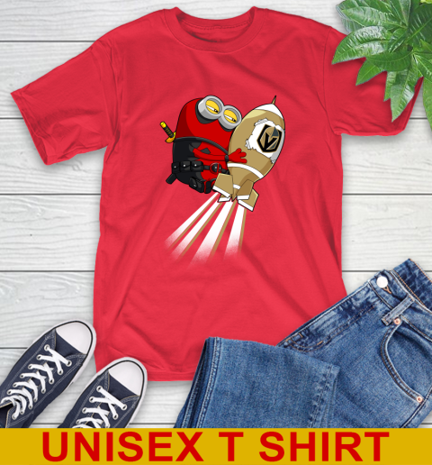 NHL Hockey Vegas Golden Knights Deadpool Minion Marvel Shirt T-Shirt 12