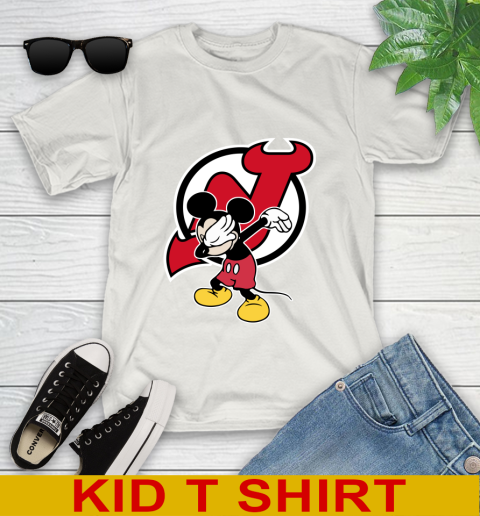 New Jersey Devils NHL Hockey Dabbing Mickey Disney Sports Youth T-Shirt 13 New Jersey Devils NHL Hockey Dabbing Mickey Disney Sports Youth T-Shirt - Image 13