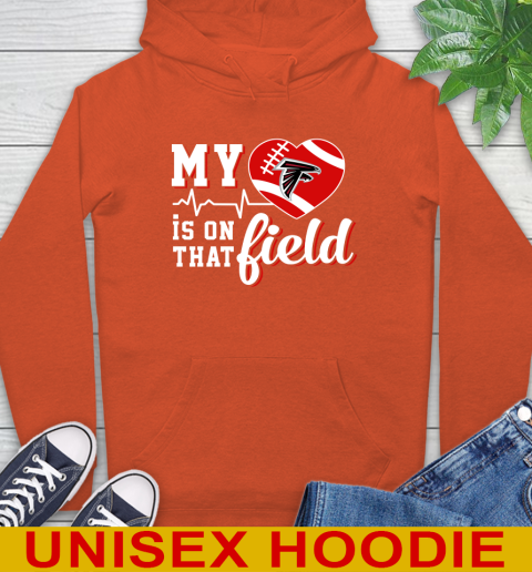NFL My Heart Is On That Field Football Sports Atlanta Falcons Hoodie 4