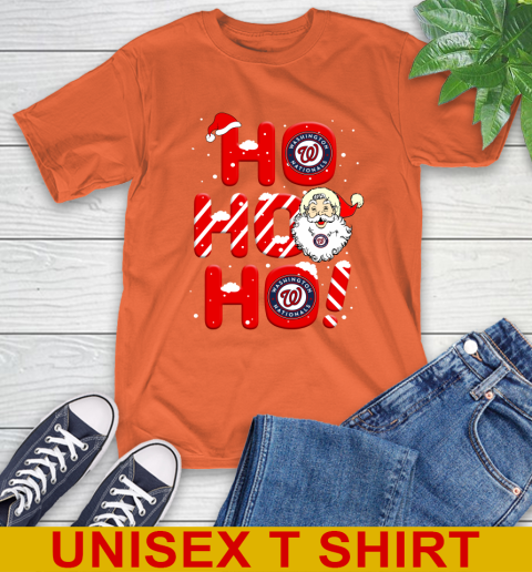 Washington Nationals MLB Baseball Ho Ho Ho Santa Claus Merry Christmas Shirt T-Shirt 4