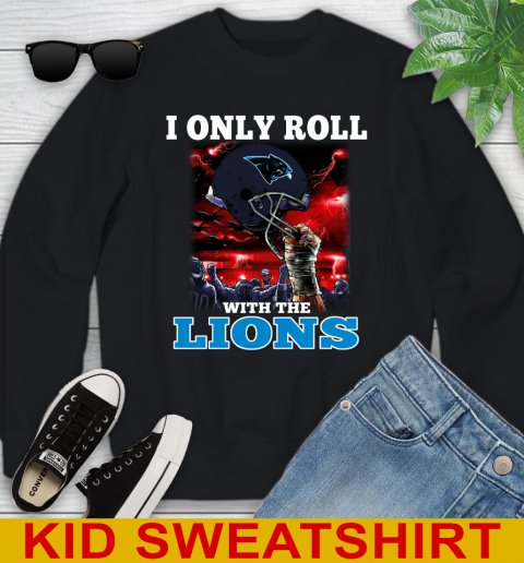 Carolina Panthers NFL Football I Only Roll With My Team Sports Youth Sweatshirt