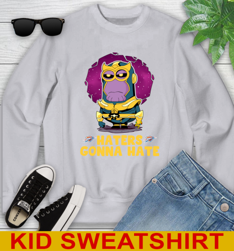 NBA Basketball Oklahoma City Thunder Haters Gonna Hate Thanos Minion Marvel Shirt Youth Sweatshirt 4