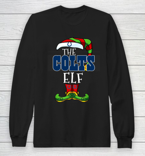 Indianapolis Colts Christmas ELF Funny NFL Long Sleeve T-Shirt